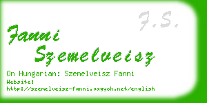 fanni szemelveisz business card